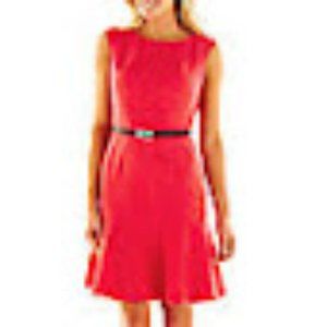 NWOT Liz Claiborne Sleeveless Lined Flounce Hem Dress sz 14